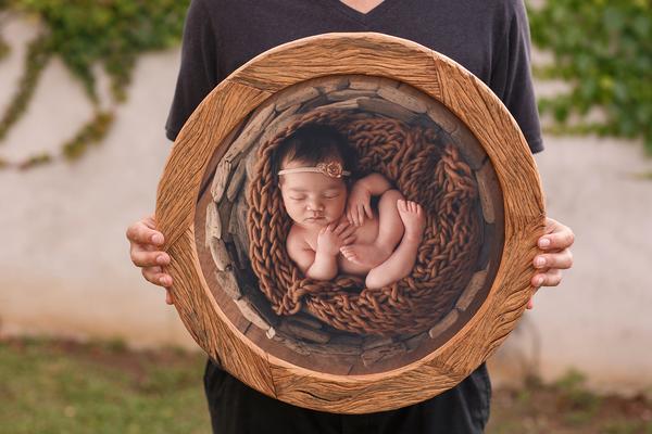 WoodFrame Redondo 40cm